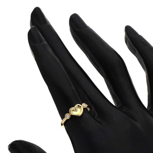 TIFFANY & CO. 18k Yellow Gold Diamond Ring - Picture 7 of 9